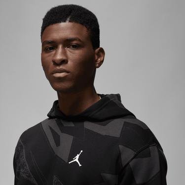  Jordan Essential Aop Fleece Erkek Siyah Sweatshirt