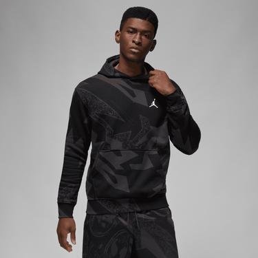  Jordan Essential Aop Fleece Erkek Siyah Sweatshirt
