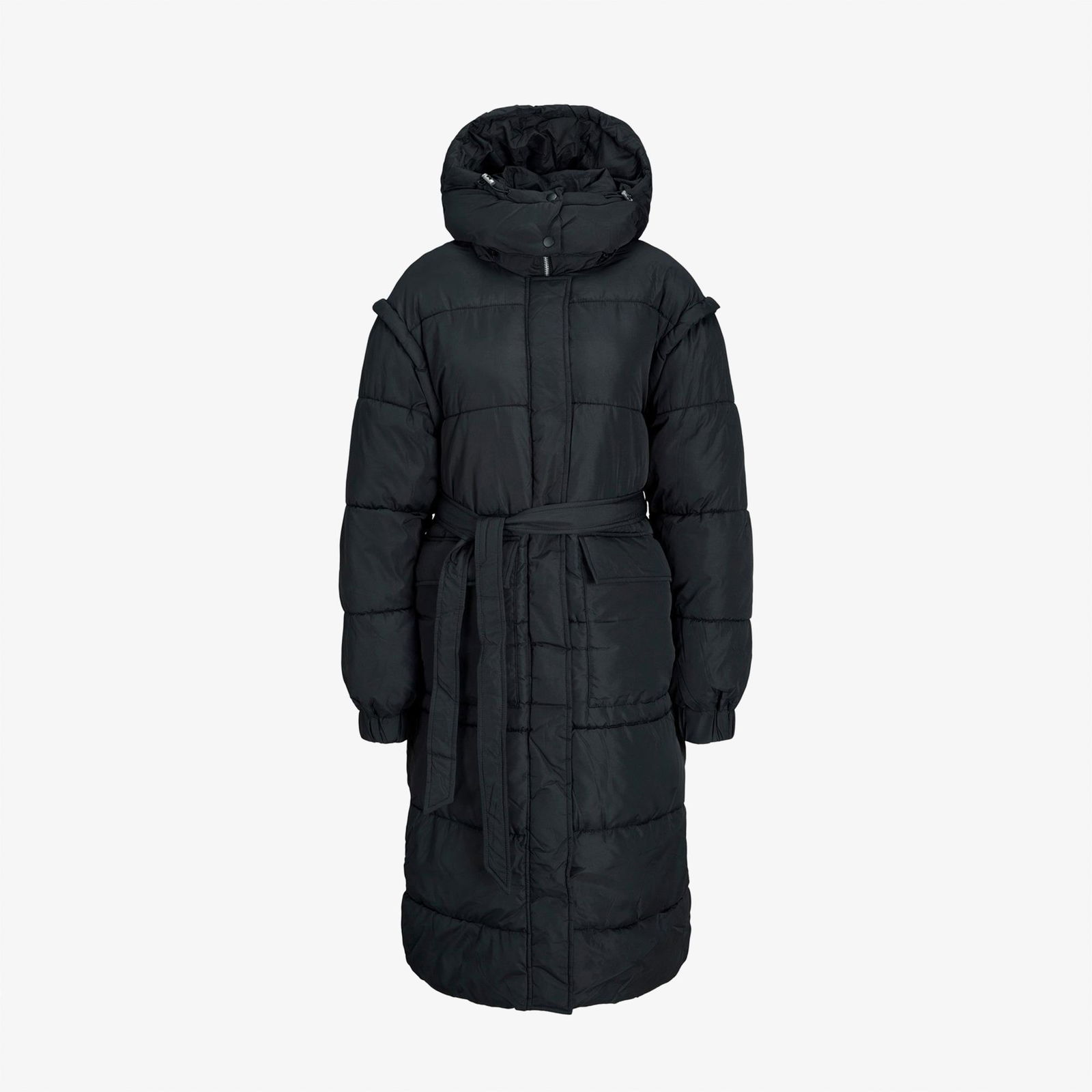 Jack & Jones Jxsus Long Puffer Coat Kadın Siyah Mont