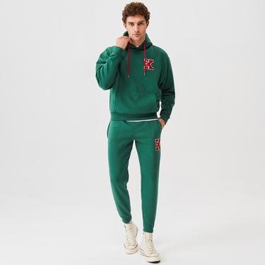 Karl Kani Retro Patch OS Erkek Koyu Yeşil Hoodie Sweatshirt