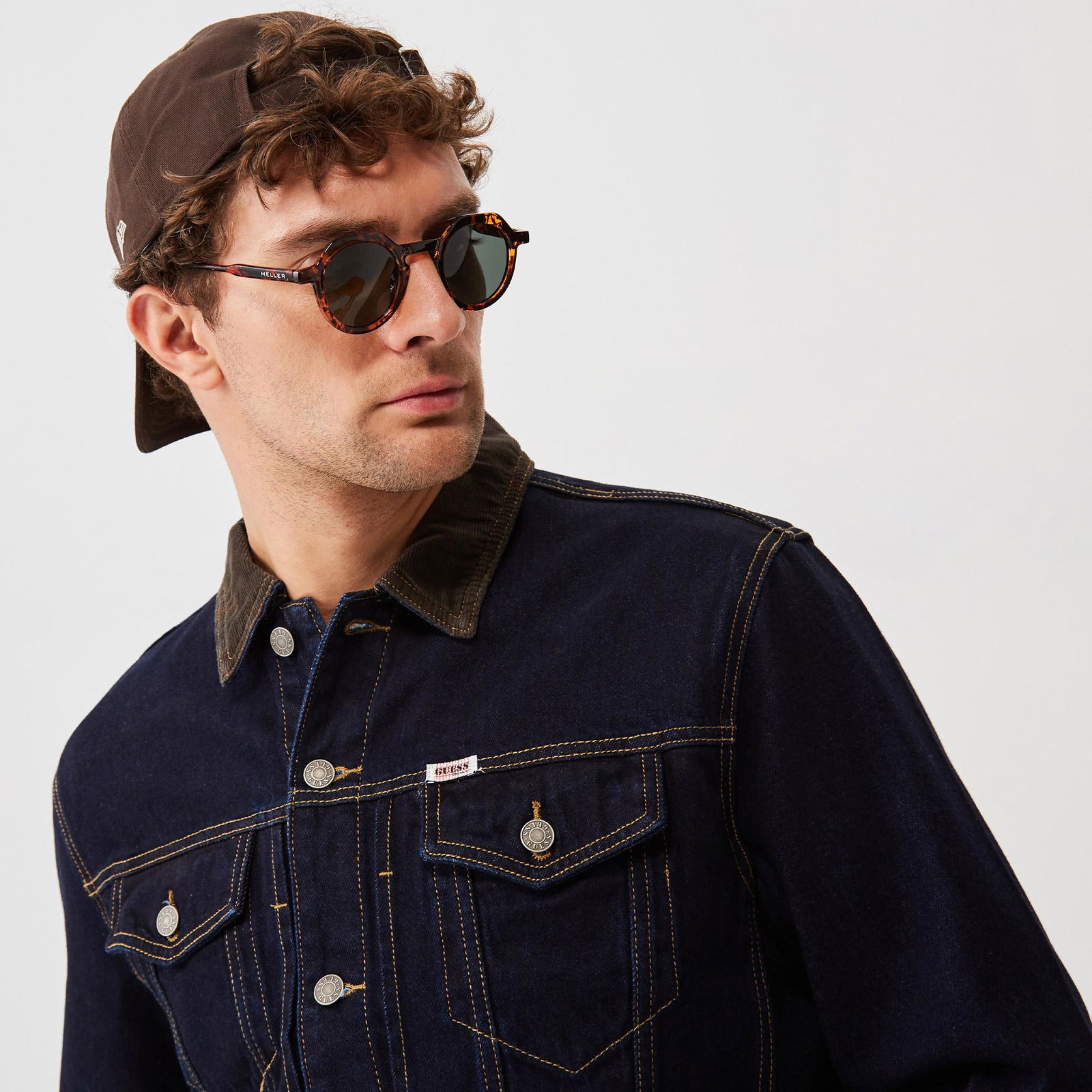Guess Originals Go Deer Erkek Siyah Kot Ceket