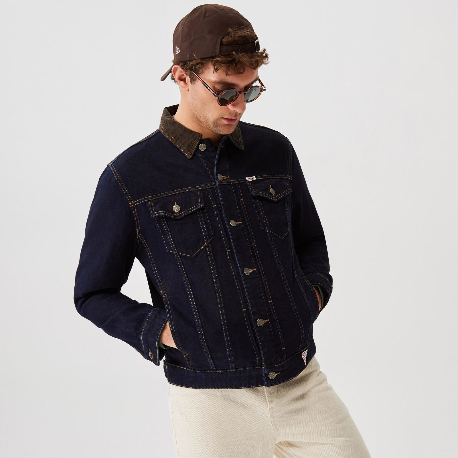 Guess Originals Go Deer Erkek Siyah Kot Ceket