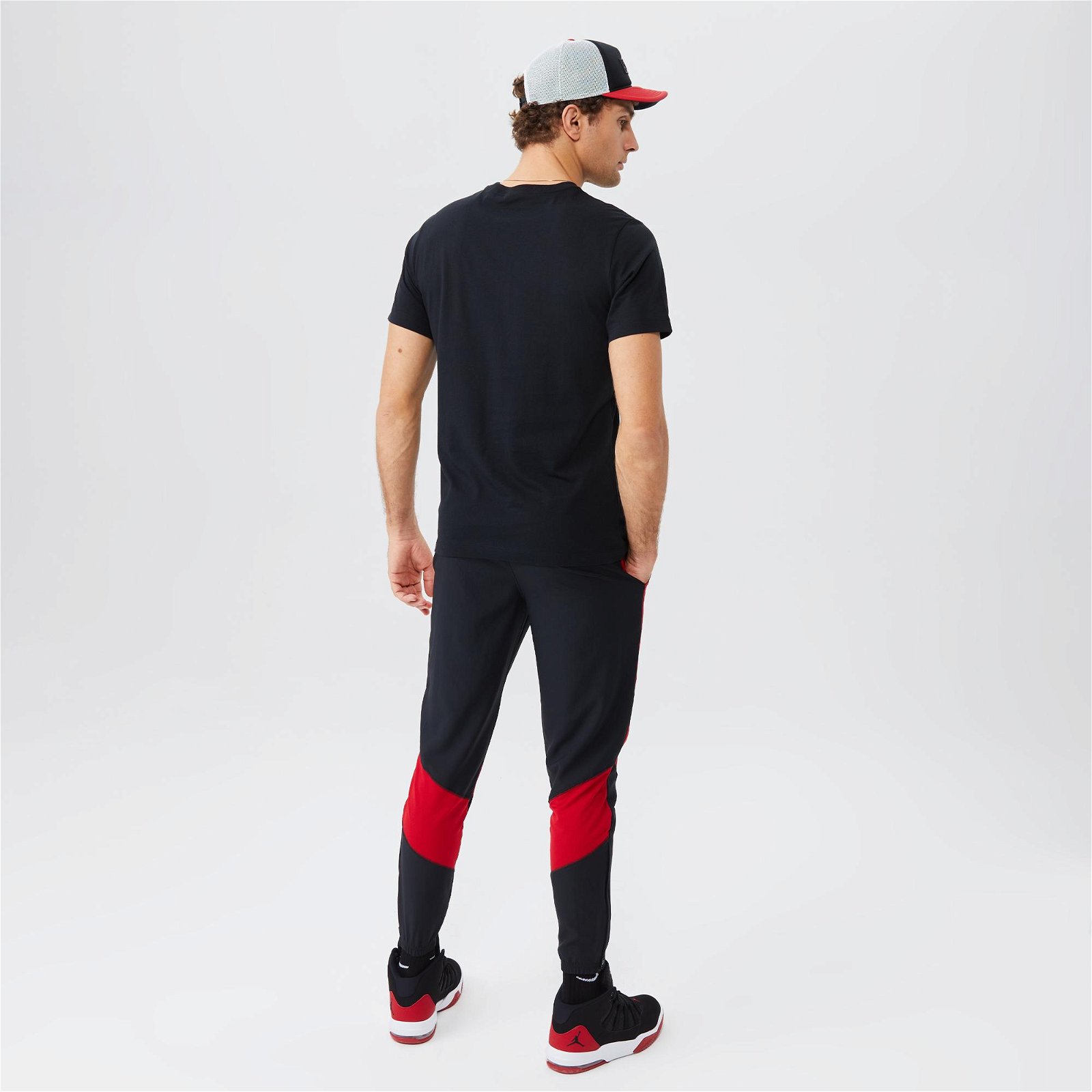 Jordan Jumpman Embroidered Crew Erkek Siyah T-Shirt