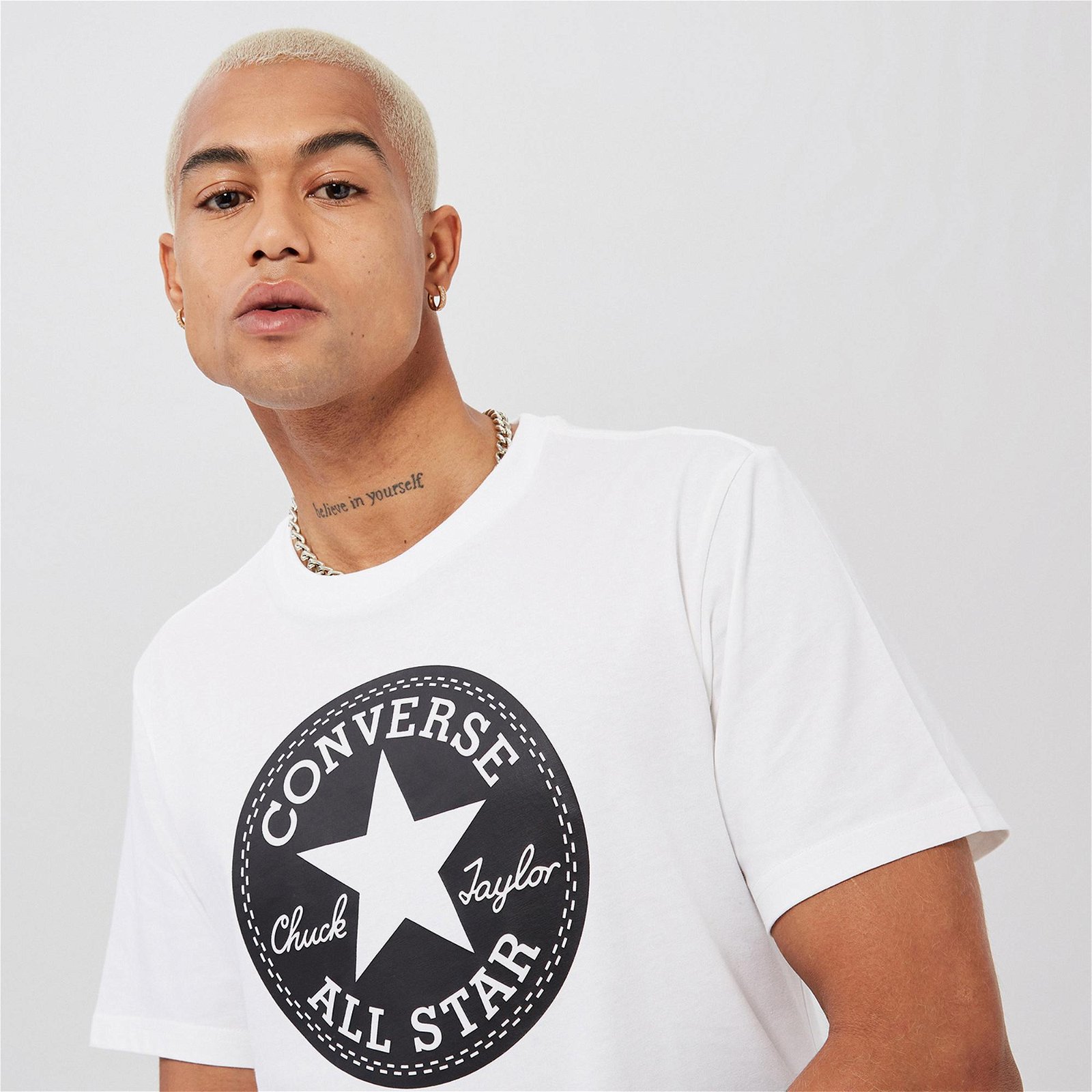 Converse Go-To Chuck Taylor Patch Unisex Beyaz T-Shirt