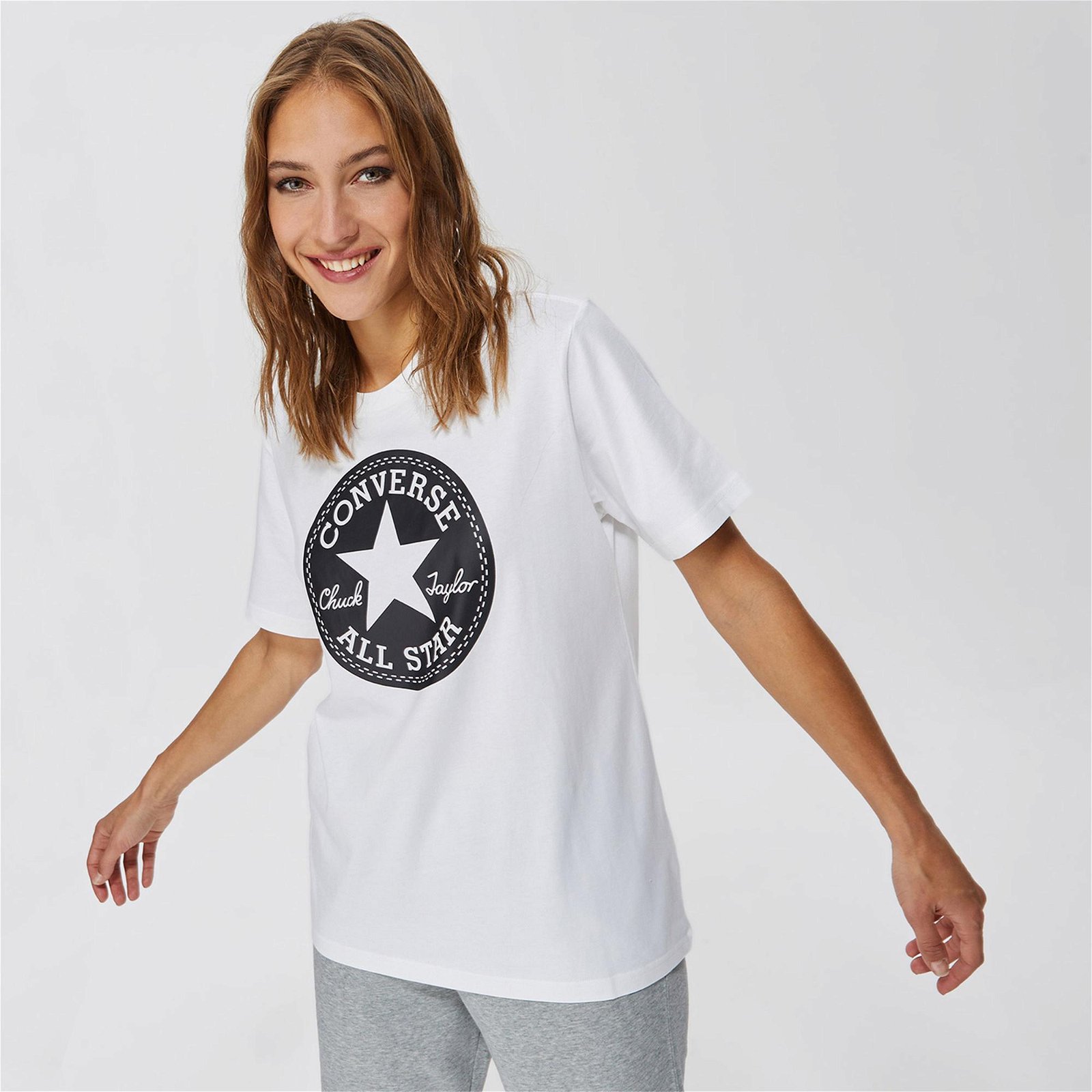 Converse Go-To Chuck Taylor Patch Unisex Beyaz T-Shirt