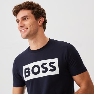  Boss Tiburt Erkek Lacivert T-Shirt