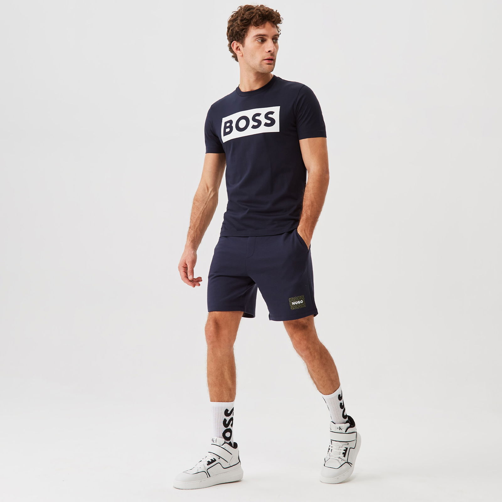 Boss Tiburt Erkek Lacivert T-Shirt