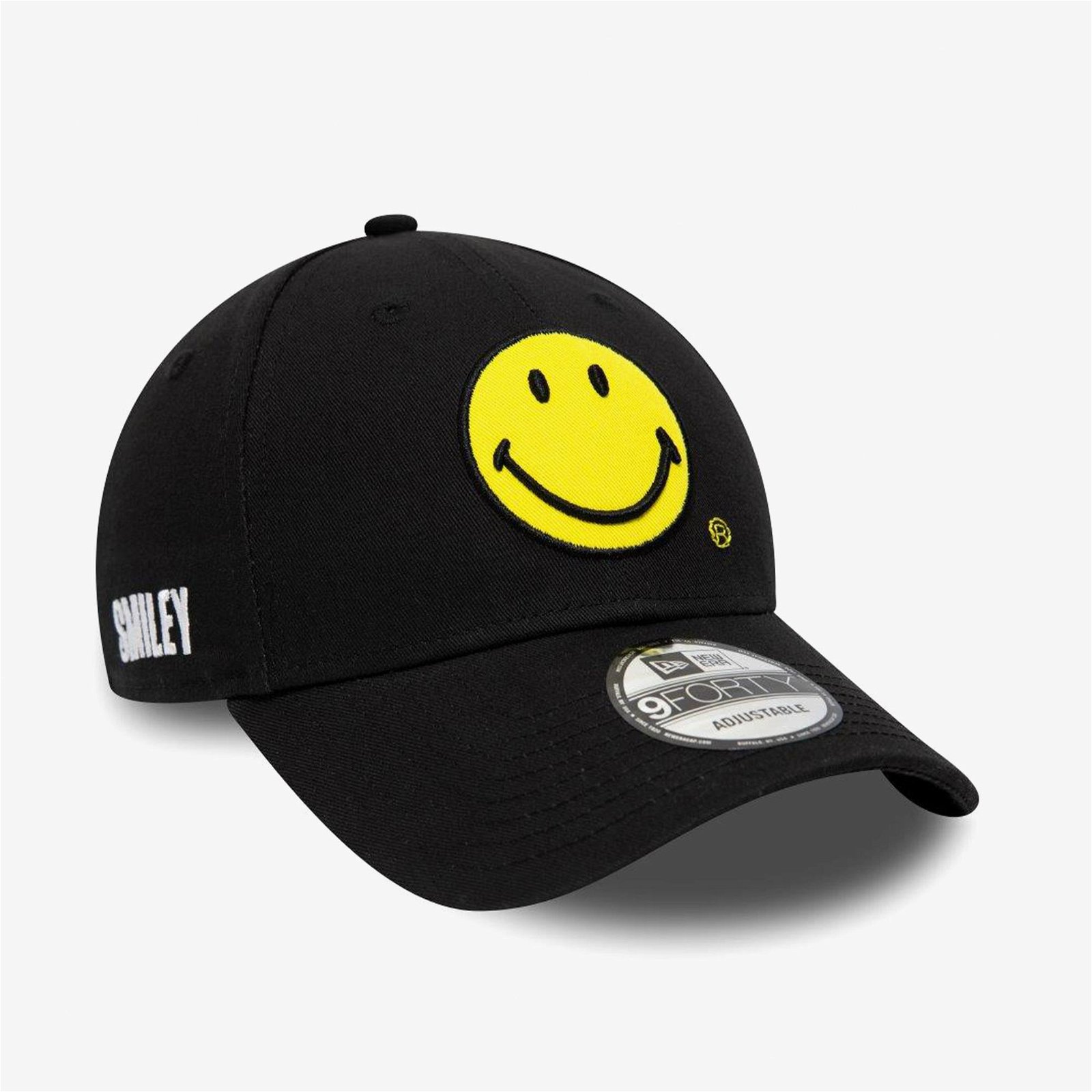 New Era Smiley Logo 9FORTY Unisex Siyah Şapka