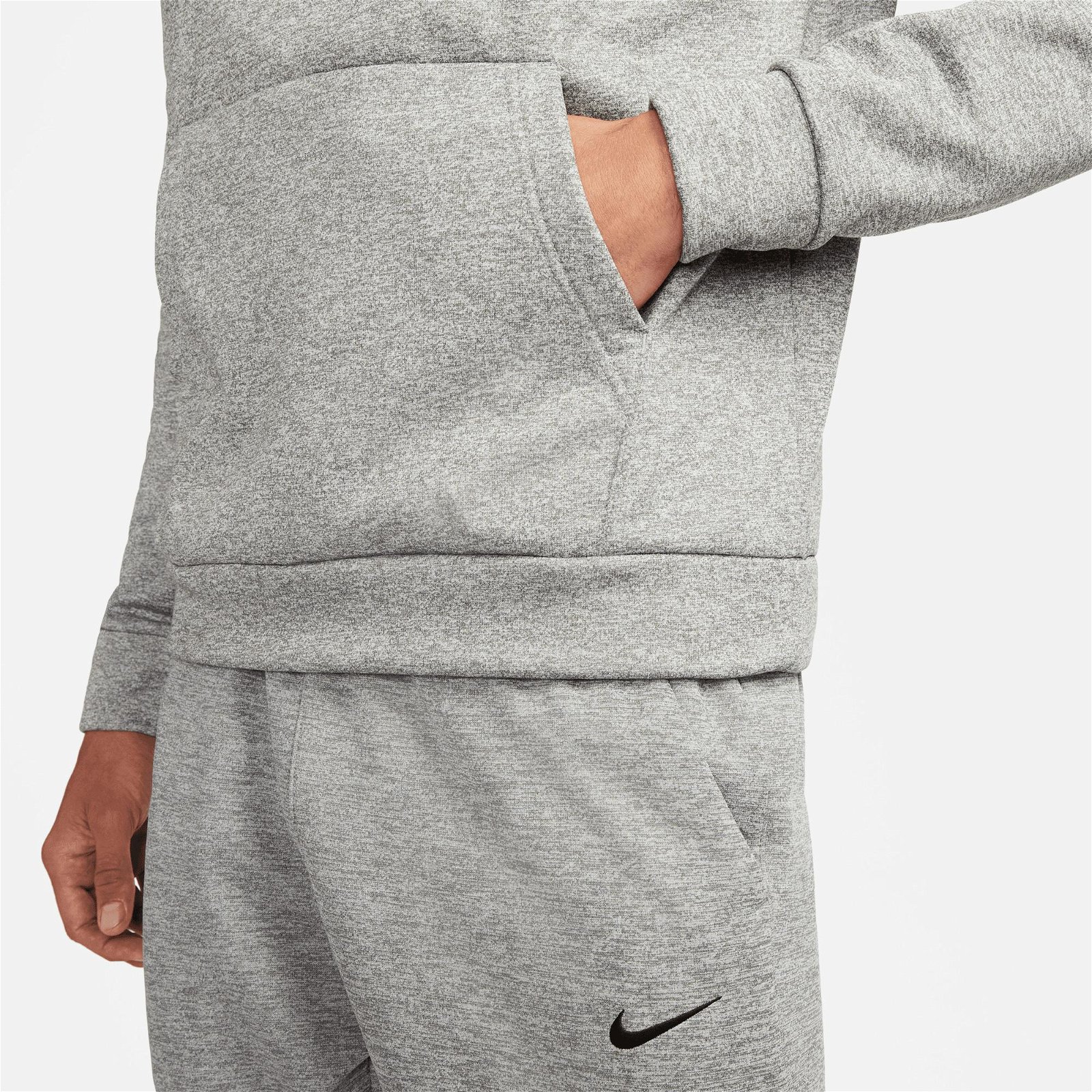 Nike Therma-FIT Hoodie Erkek Gri Sweatshirt