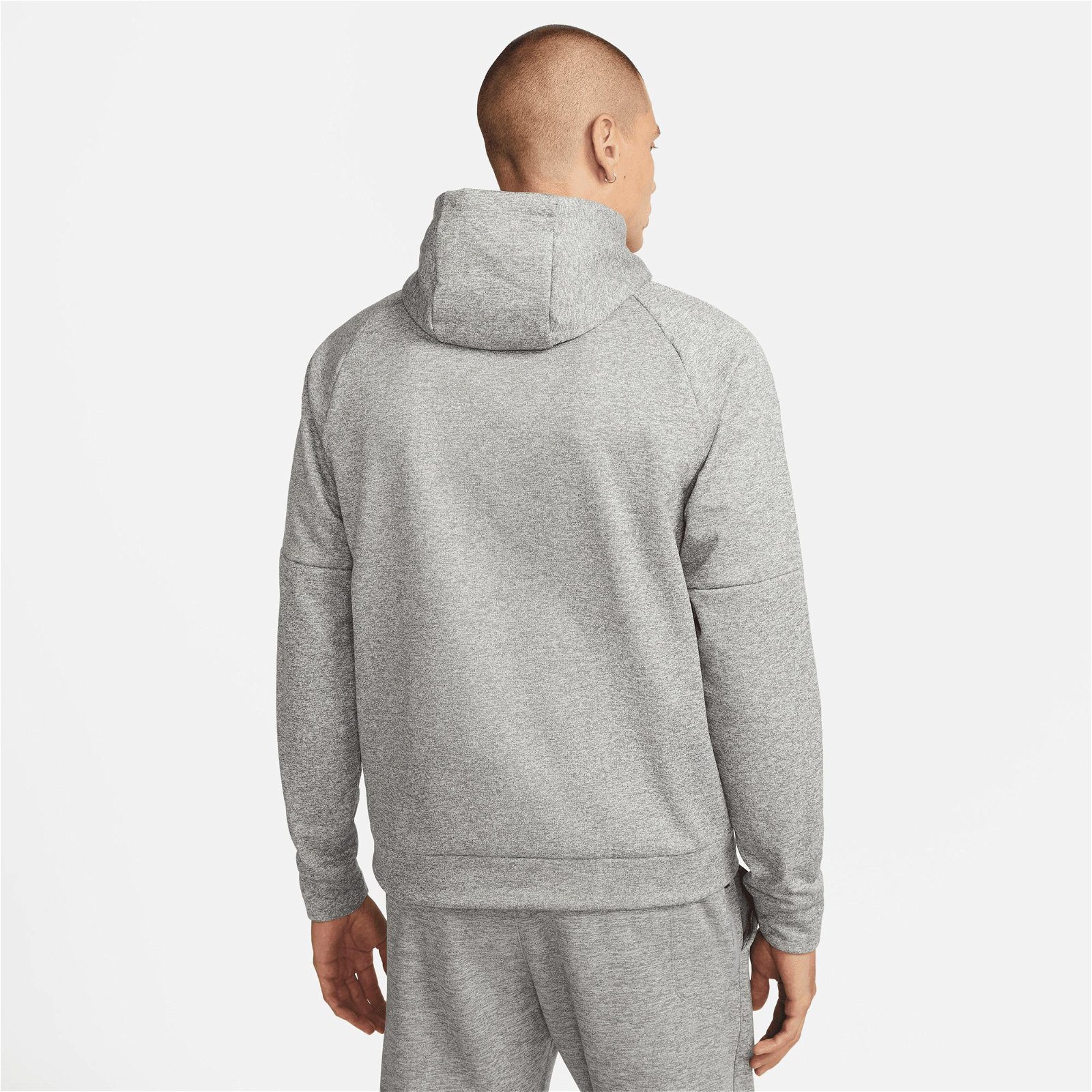 Nike Therma-FIT Hoodie Erkek Gri Sweatshirt