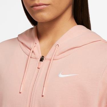  Nike Sportswear Jersey Oversize Full-Zip Hoodie Kadın Pembe Sweatshirt