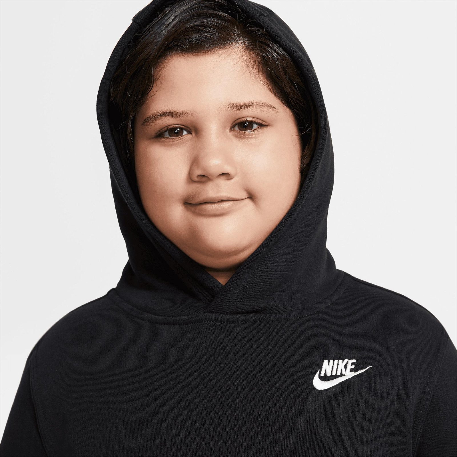 Nike Sportswear Hoodie Club Çocuk Siyah Sweatshirt