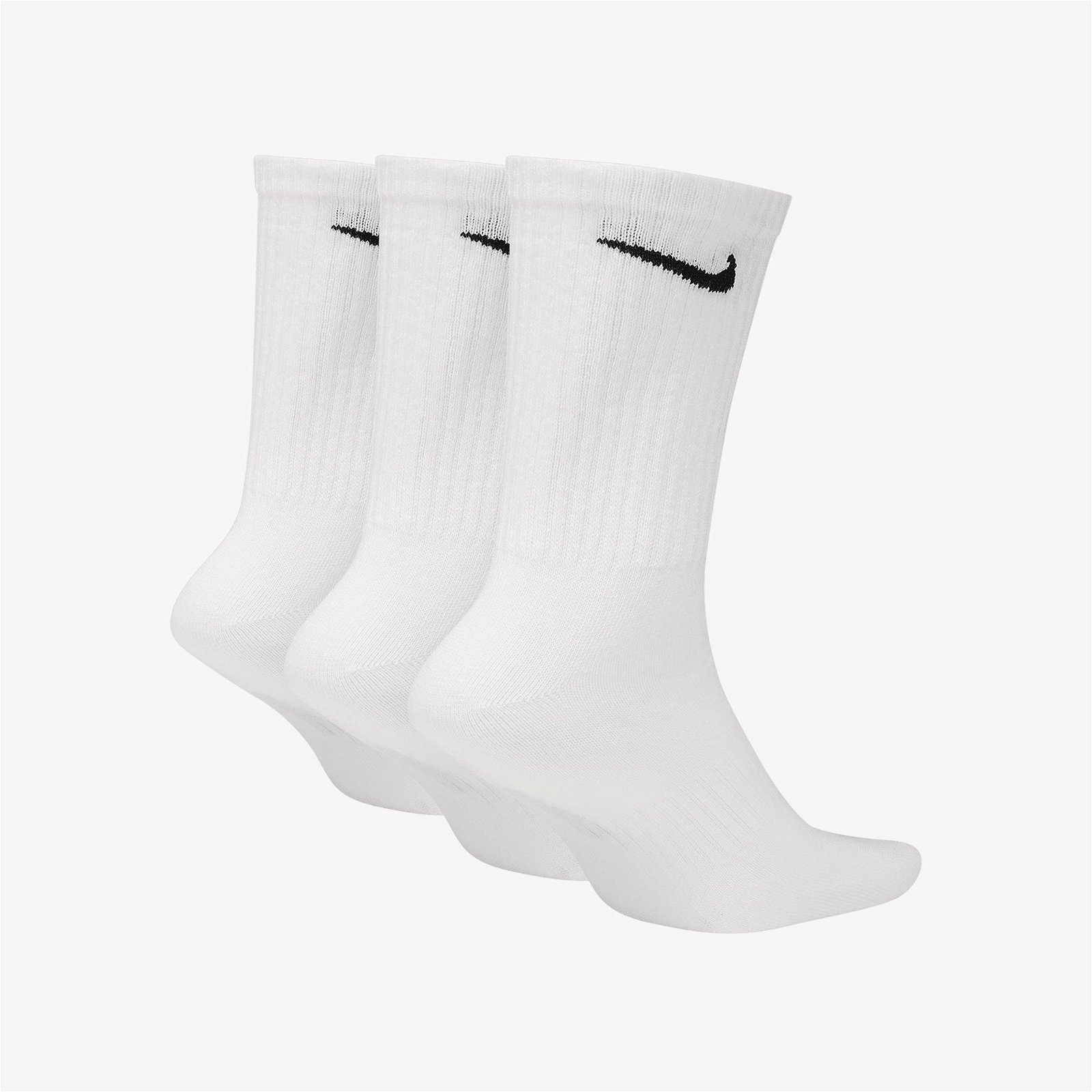 Nike Everyday Crew 3'lü Erkek Beyaz Çorap