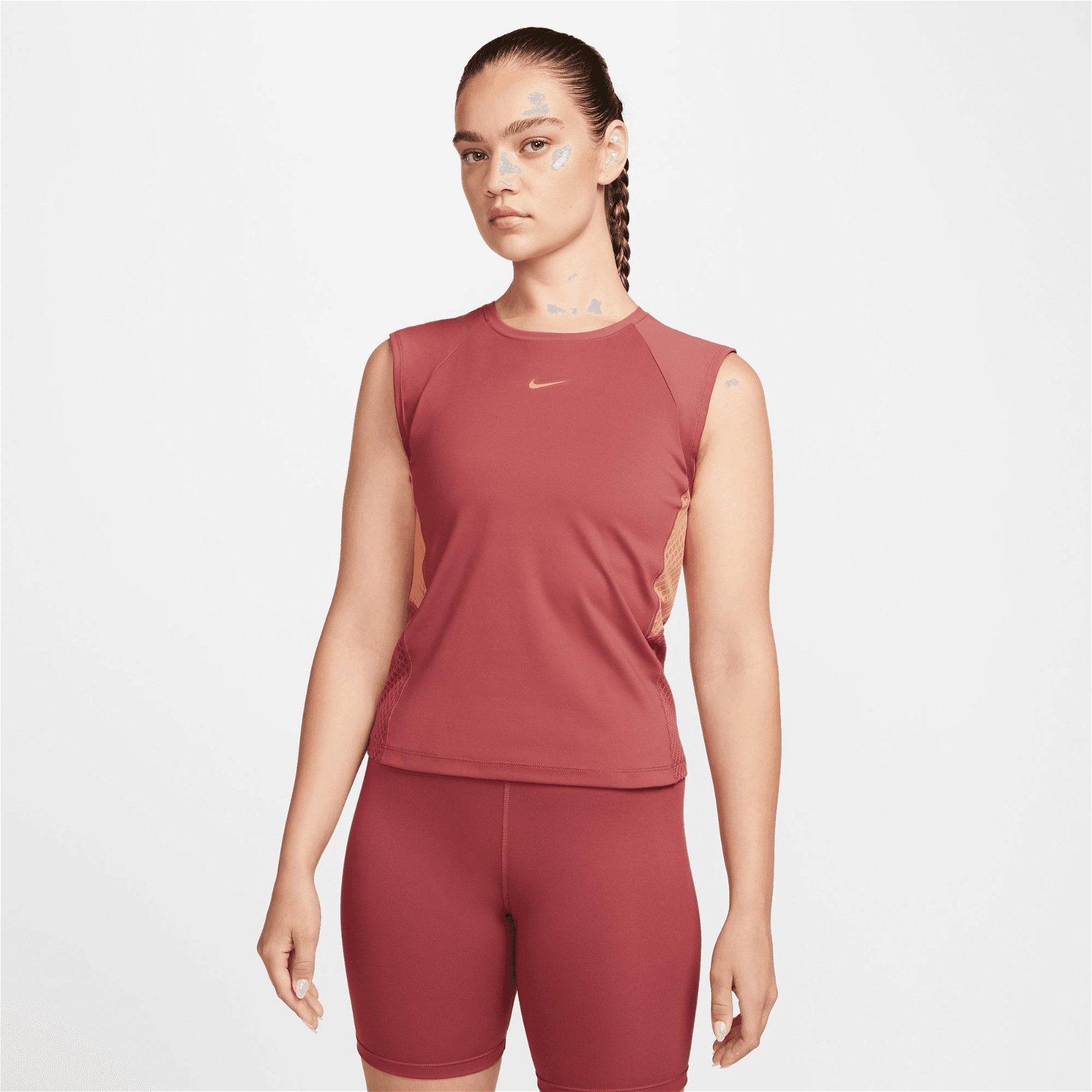 Nike Pro Dri-FIT Tank Femme Kadın Turuncu Kolsuz T-Shirt