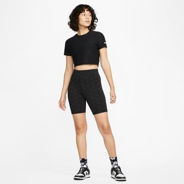  Nike Sportswear Air Crop Kadın Siyah T-Shirt