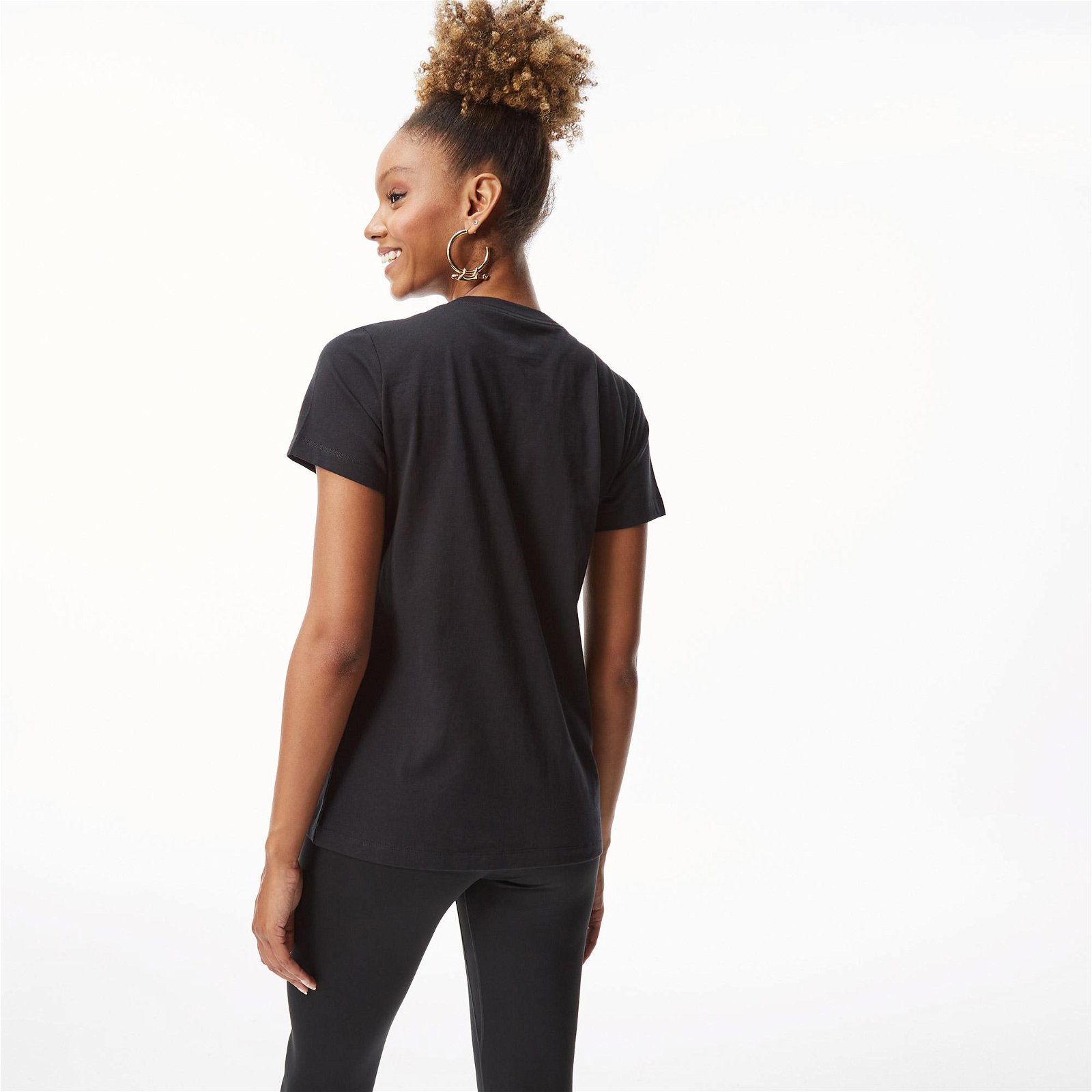 Nike Sportswear Essential Crew Kadın Siyah T-Shirt