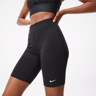  Nike Sportswear Essential Mid Rise Biker Kadın Siyah Tayt