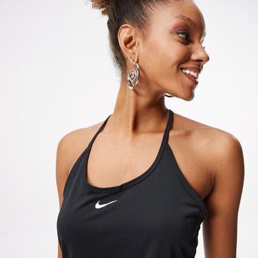  Nike One Dri-Fit Elstka Standart Kadın Siyah Kolsuz T-Shirt