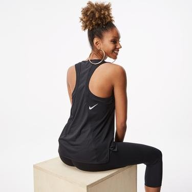  Nike Dri-Fit Race Singlet Kadın Siyah Kolsuz T-Shirt