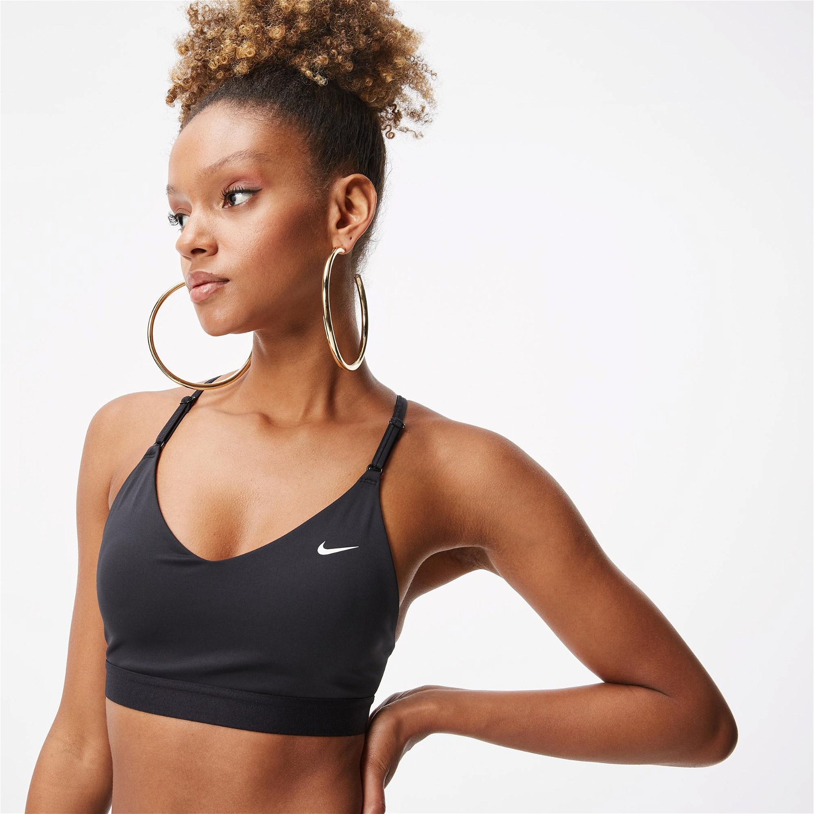 Nike Dri-Fit Indy Light Non-padded Kadın Siyah Bra