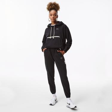  Nike Dri-FIT Issue Hoodie Kadın Siyah Sweatshirt