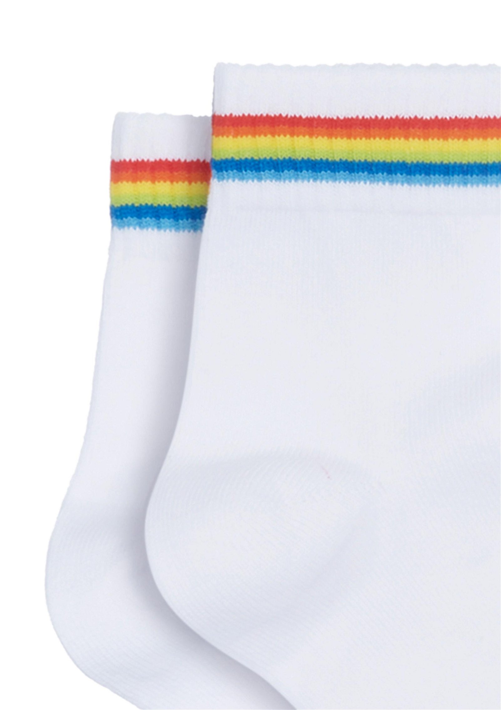 Mavi Bileği Çizgili Soket Çorap 195544-620