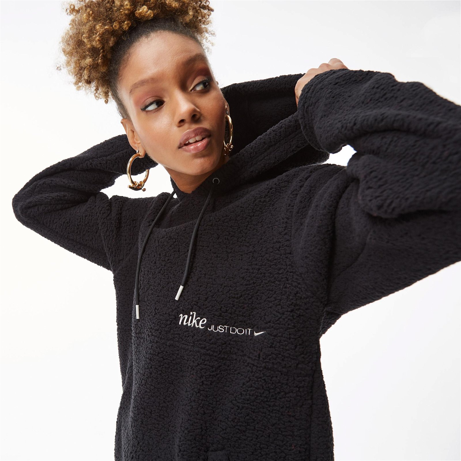 Nike Therma-FIT Cozy Top Core Kadın Siyah Sweatshirt