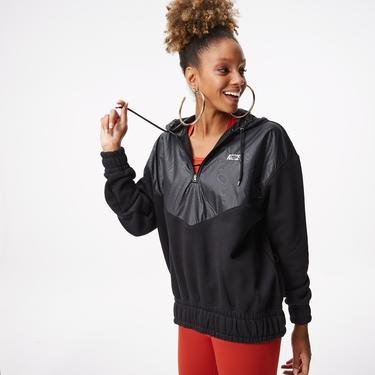  Nike Sportswear Ic Fleece Hoodie Kadın Siyah Sweatshirt