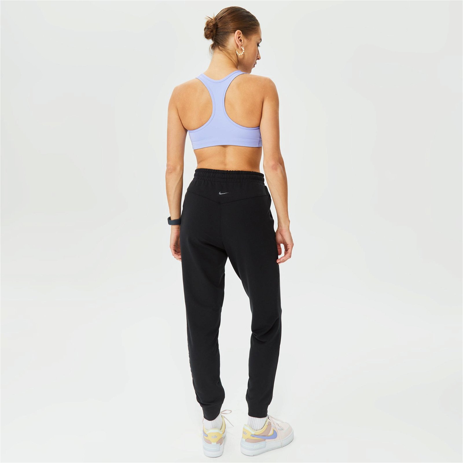 Nike Dri-Fit Swoosh Futura  Kadın Mor Bra