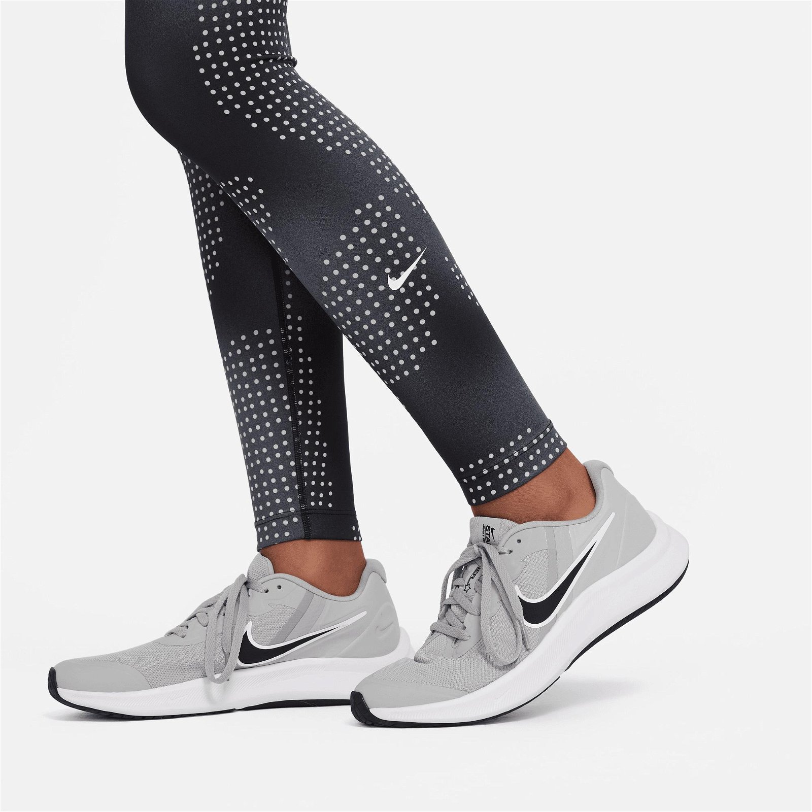 Nike Dri-FIT + One Lgn Çocuk Siyah Tayt