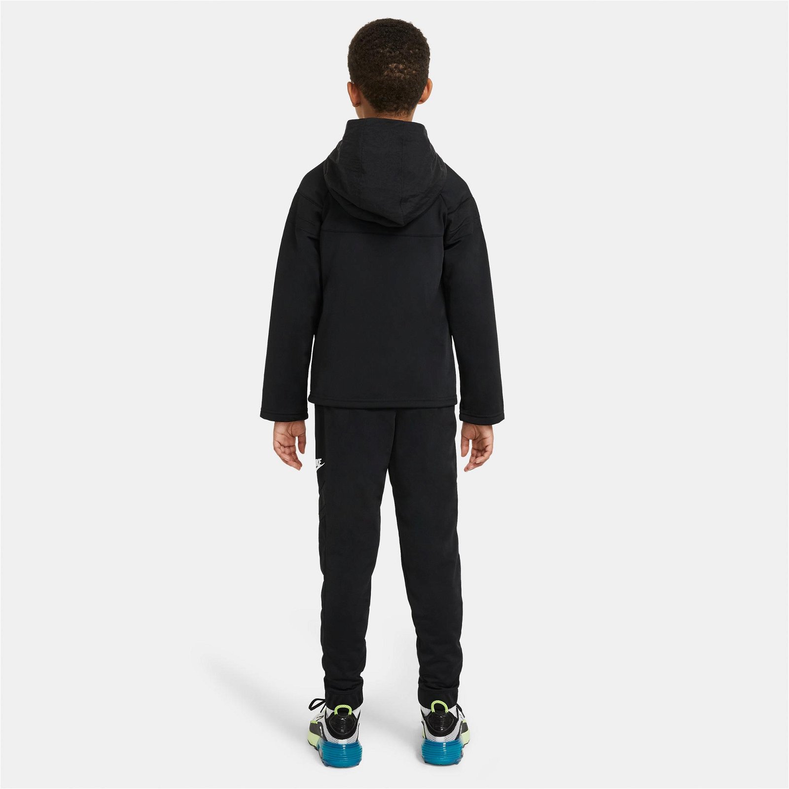 Nike Sportswear Poly Woven Overly Tracksuit Genç Siyah Eşofman Takımı