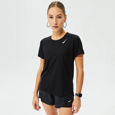  Nike Dri-Fit Race Kadın Siyah T-Shirt