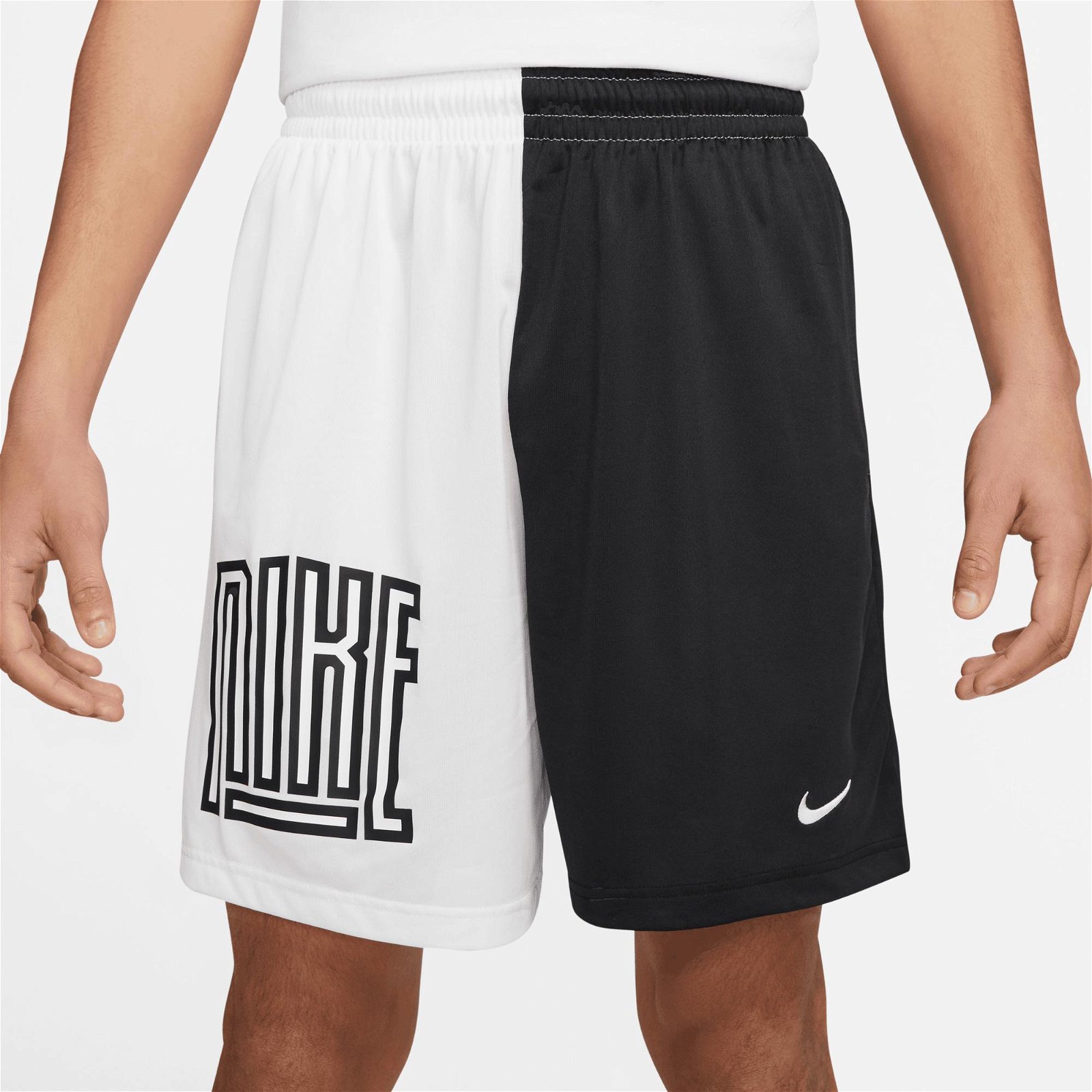 Nike Dri-Fit 8In Asym Str5 Erkek Beyaz Şort