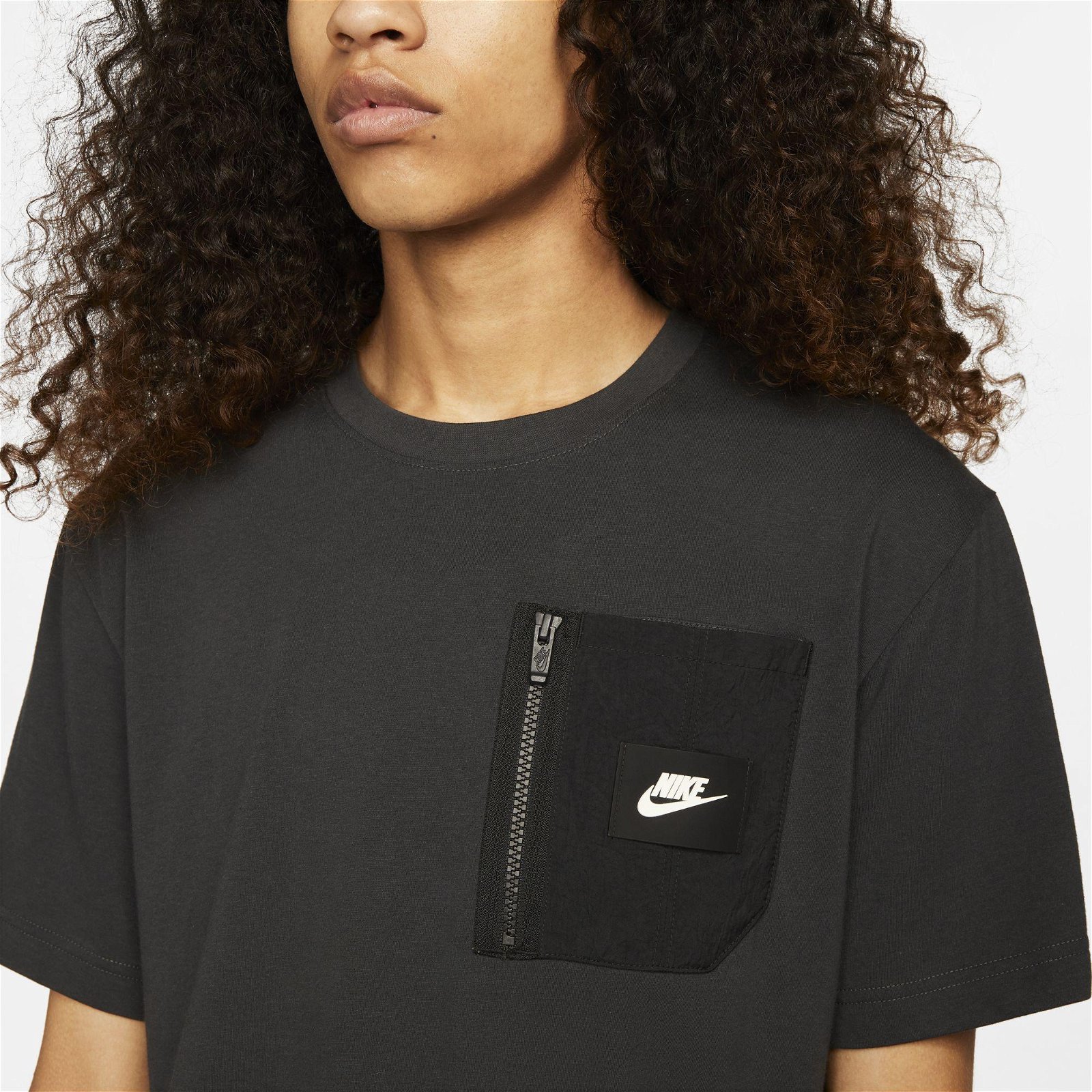 Nike Sportswear Dri-Fit Top Erkek Gri T-Shirt