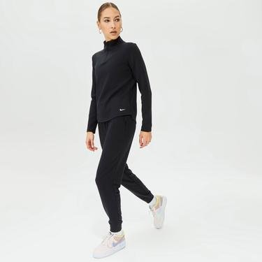  Nike One Therma-FIT Half Zip Kadın Siyah Sweatshirt