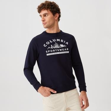  Columbia Camping Animals Crew Erkek Lacivert Sweatshirt