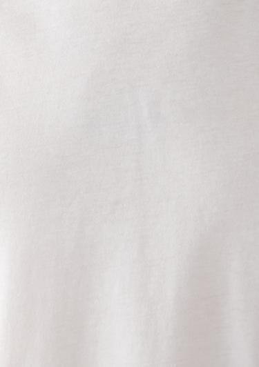  Mavi Doğa Dostu Beyaz Basic Tişört Oversize / Geniş Kesim 066902-620