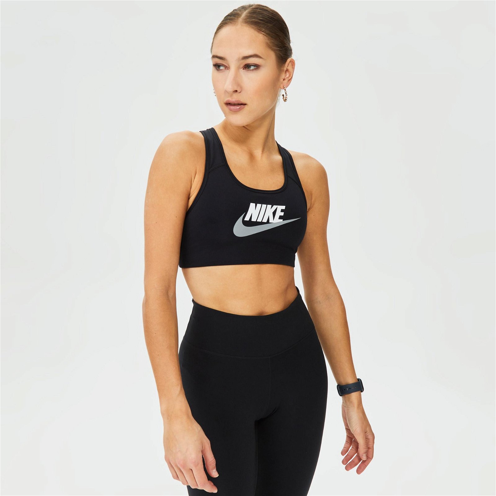 Nike Dri-FIT Swoosh Gx Kadın Siyah Bra