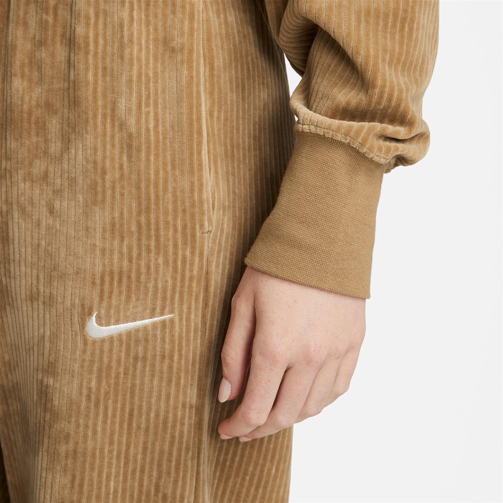 Nike Sportswear Mod Crop Kadın Kahverengi Sweatshirt
