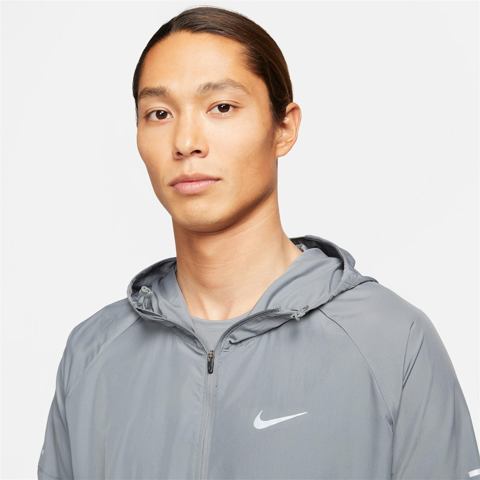 Nike Repel Miler Erkek Gri Rüzgarlık Ceket