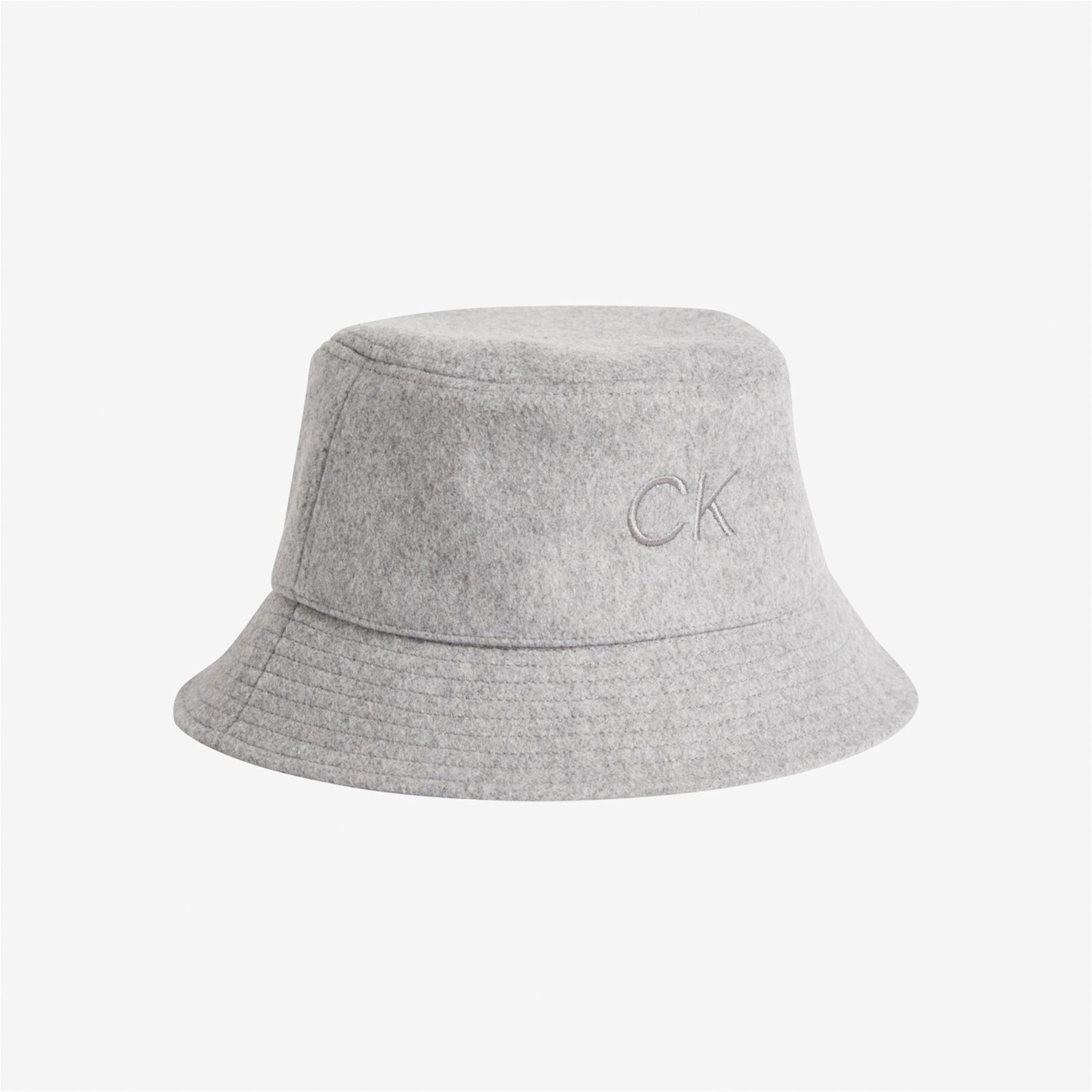 Calvin Klein Neutral Wools Bucket Kadın Gri Şapka