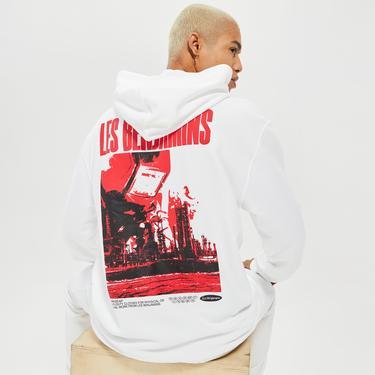  Les Benjamins Exclusives Erkek Beyaz Hoodie Sweatshirt