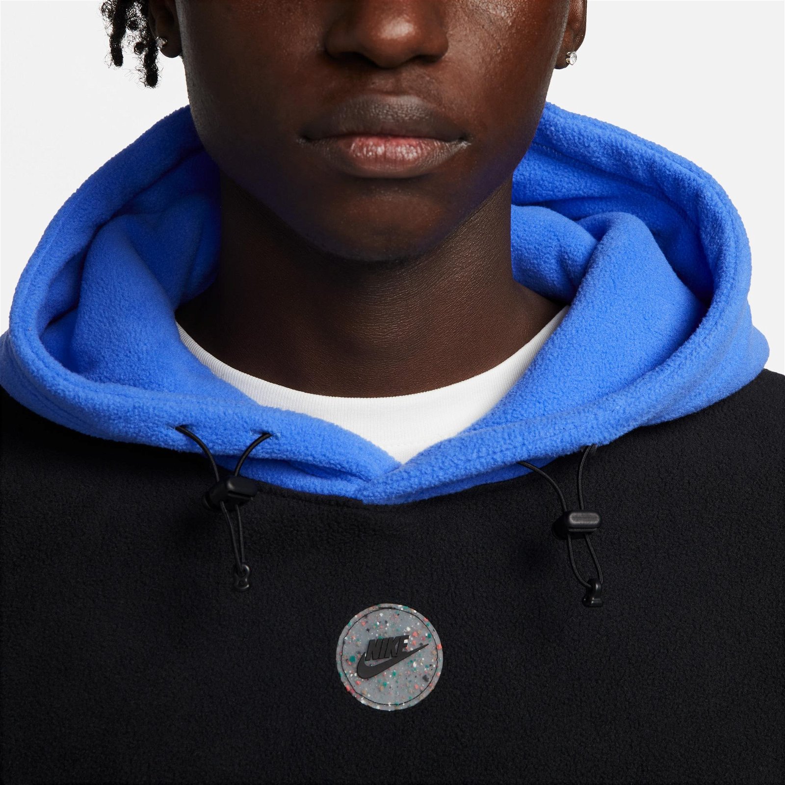 Nike Sportswear Spu Hoodie Polar Erkek Siyah Sweatshirt