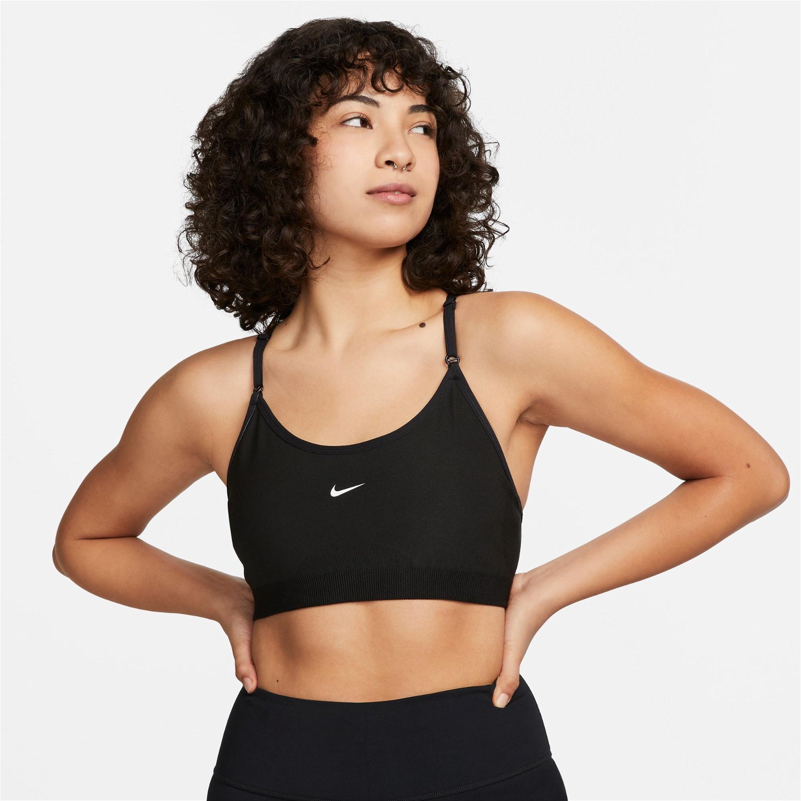 Nike Dri-FIT Indy amless Rec Kadın Siyah Bra