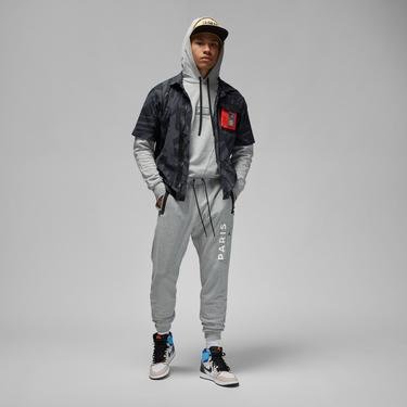  Jordan Paris Saint-Germain Erkek Siyah Hoodie Sweatshirt