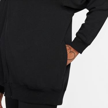  Nike Sportswear Jersey Oversize Full-Zip Hoodie Kadın Siyah Sweatshirt