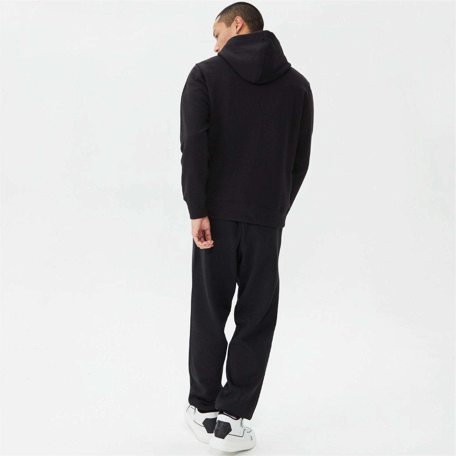 Calvin Klein Jeans Seasonal Blocked Logo Erkek Siyah Hoodie Sweatshirt