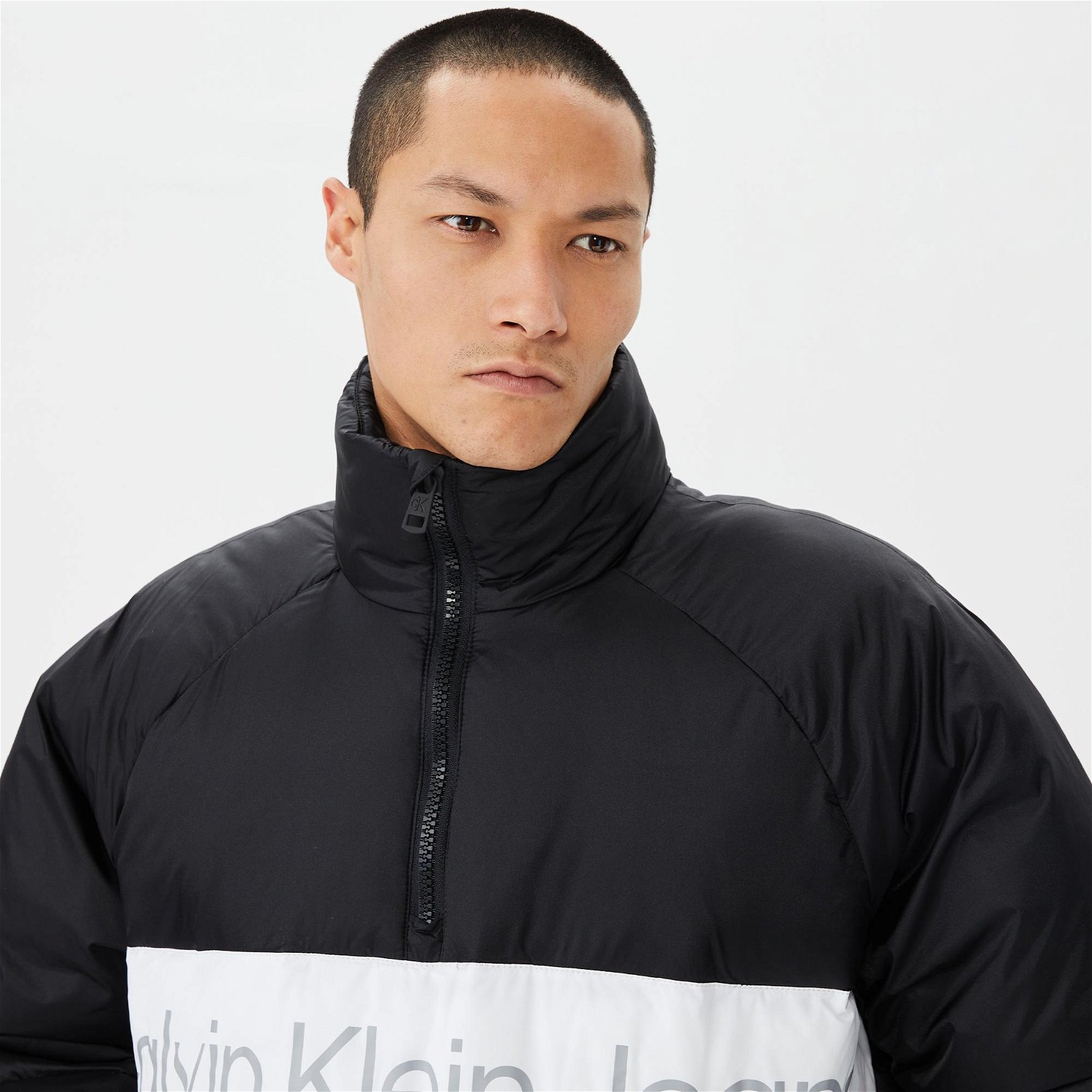 Calvin Klein Jeans Institutional Padded Erkek Siyah Mont