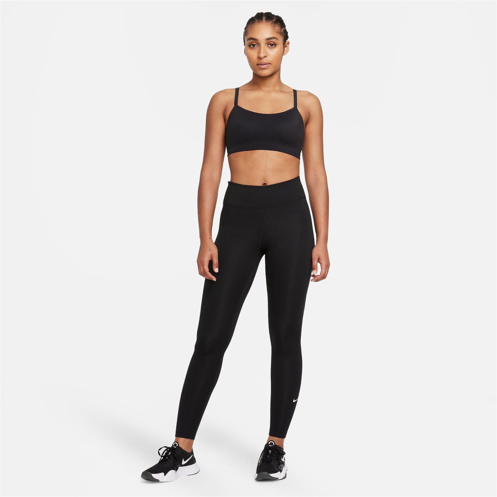 Nike One Therma-FIT Mid Rise Kadın Siyah Tayt