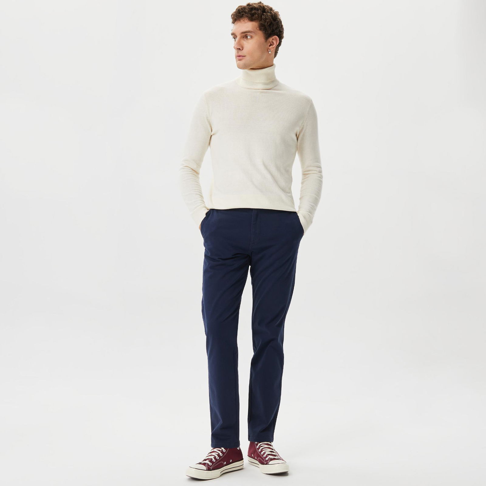 DOCKERS Long Bottoms Erkek Lacivert Pantolon